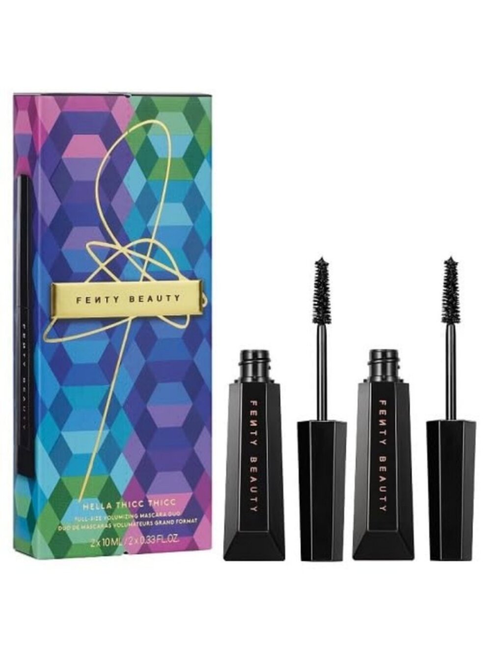 Volumizing Mascara Duo - Full-Size, Thickening, Long-Lasting, Bold Lashes